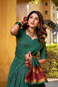 Trending Premium Wholesale Wear Chanderi <b>Silk</b> Lehenga Choli with Fancy Blouse and <b>Thread</b> work Dupatta for Wedding - Product Image 3