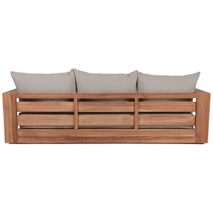 Muebles de jardín de tres plazas de madera para patio exterior de teca de Indonesia - Product Image 3