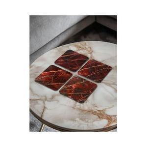 Posavasos de piedra de forma cuadrada con estilo clásico, alfombrillas y almohadillas de decoración del hogar de la mejor calidad - Product Image 3