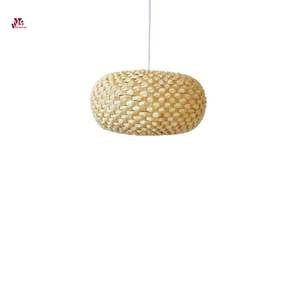 Modern Bohemian Palm Lampshade Ceiling Chandelier <b>Light</b> Fixture Rattan Pendant <b>Light</b> for Homestay Restaurant Made in Vietnam - Product Image 1