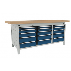 Funzione banco da lavoro 2004 x 750 x 850 mm con 15 cassetti - Product Image 4