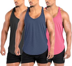 Custom Designs Men's Plus Size Breathable Fitness <b>Vest</b> Tank Top Personalized Muscle Fit <b>Stringer</b> Singlet with Your Logo Text - Product Image 6
