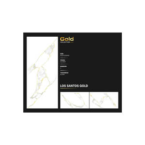 Azulejos vitrificados Golden Vein Pisos decorativos de diseño moderno para pisos interiores Medidas de 600 mm X 1200 mm Ladrillo refractario de 5mm - Product Image 1