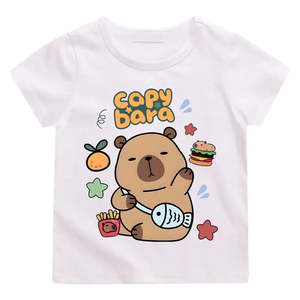 T-shirt en coton pour enfant avec motif Capybara original - Product Image 6