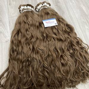 Vendeurs d'extensions de cheveux en vrac Paquets de cheveux vierges en vrac Vietnamiens crus de meilleure qualité Cheveux de tressage humain en vrac sans trame Vague naturelle - Product Image 3