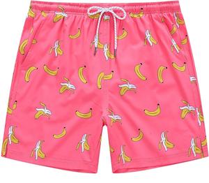 Verano ecológico impermeable transpirable recto personalizado holgado desgastado oscuro lavado poliéster hombres tablero pantalones cortos - Product Image 5