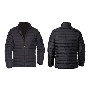 Chaqueta acolchada de invierno a la moda para hombre, ligera, transpirable, de lona, duradera, con capucha de burbujas y cremallera, prendas de vestir exteriores sólidas - Product Image 4