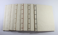 Cuaderno de Tapa Blanda Estilo Japonés, Papel Suave y Elegante, Encuadernación con Hilo de Algodón, Ideal para Regalo Diario, Semanal o Mensual