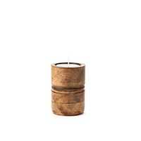 Contenedor de velas de madera de lujo artesanal de calidad superior portavelas ecológicos para Decoración de mesa y eventos