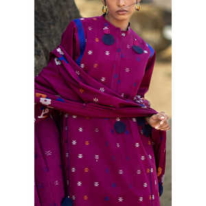 ชุดสูทแจ็คการ์ด 3 ชิ้นสำหรับผู้หญิง พร้อมผ้าคลุมไหล่ MJ-62002 - Product Image 6