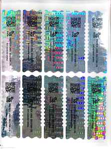 Etiquetas Adhesivas de Papel Holográfico Digititech con Logotipo Impreso a Doble Cara, Función de Seguridad, Material Holográfico, Modelo P3 para - Product Image 2