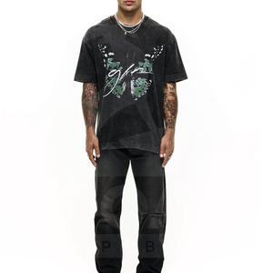 เสื้อยืดผู้ชายปี 2026 รับผลิตตามแบบ (OEM) คุณภาพสูง ผ้าฝ้ายพรีเมียม 100% ลายกราฟิก ผ้าถัก พิมพ์โลโก้ตามสั่ง GOAT REPUBLIC - Product Image 3