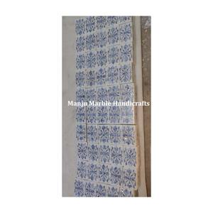 Venta caliente caja de incrustaciones de mármol blanco de diseño súper clásico con madre de perla mar Shell Floral arte hecho a mano para joyero - Product Image 4