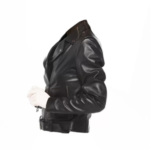 Stylish Men's Custom Street Style Leather <b>Jacket</b> with Fashionable Embroidery for Winter - Product Image 3