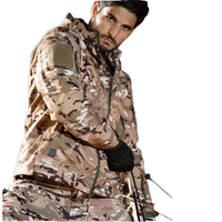 Meilleur uniforme tactique camouflage, veste zippée doublée de polaire chaude pour l'hiver, pantalon multi-poches, entraînement en plein air, garde, haute qualité
