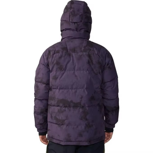 Veste matelassée pour homme de haute qualité, écologique, respirante, en laine, col montant, logo sur le devant, couleur unie, pour l'hiver et les activités de plein air, service OEM - Product Image 2