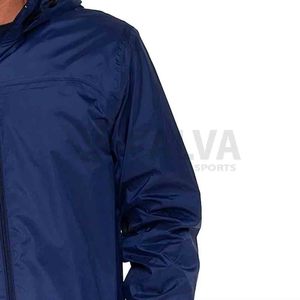 Veste de pluie matelassée en toile d'hiver unisexe en polyester/coton à capuche coupe-vent grande taille adulte - Product Image 4