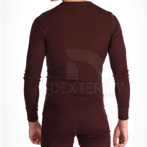 2026 New Arrival Thermal <b>Men's</b> <b>Long</b> <b>Johns</b> Suit Breathable Eco-Friendly Quick Dry Solid Color Crew Neck Winter Warm - Product Image 6