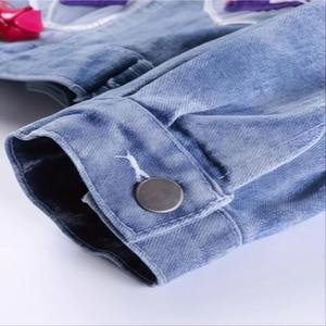 Chaqueta Vaquera para Mujer, Lavado Vintage, Estilo Retro - Product Image 3