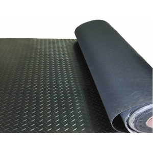 Rouleau de tapis de sol en caoutchouc PVC PE SBR gris foncé de l'équipe professionnelle pour le chargement de conteneurs fabriqué au Vietnam - Product Image 1