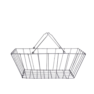 Panier en fil métallique noir au design admirable avec poignées, bac de rangement de qualité supérieure pour l'organisation de la maison à un prix avantageux - Product Image 5