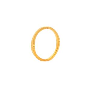 (Prix correspond uniquement au coût du travail) Bague de fiançailles et de mariage pour femme en or jaune 18K 22K 24K, 2,12g, bande fine et mince, Au916 - Product Image 3