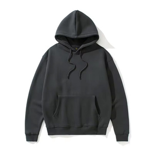 Solid Color 100% Cotton Casual Men <b>Hoodies</b> <b>Plain</b> Dyed Fleece Winter Comfortable Best Quality - Product Image 5