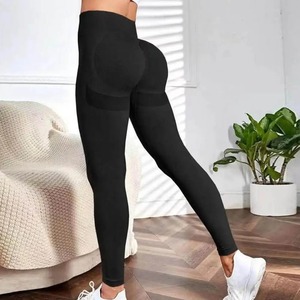Vente en gros personnalisé Leggings de gym pour femmes Leggings stylés d'entraînement en nylon élasthanne Leggings de yoga scrunch de qualité supérieure - Product Image 5