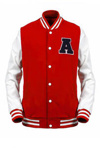 Chaquetas universitarias de cuero de lana personalizadas para hombre con capucha estilo callejero nueva condición parches de chenilla estilo Letterman Material de tela - Product Image 6
