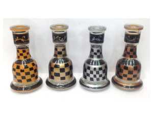 Chichas Farida, vases en verre géométriques colorés peints à la main, luxe, pour fumer la chicha, mini chicha - Product Image 6