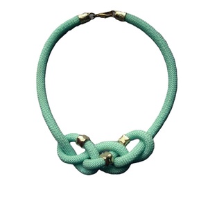 Colgante de latón chapado en oro Vintage, cordón verde, piedra Natural, diseño de mariposa, tendencia, cadenas de boda para fiesta de chicas a la moda - Product Image 4