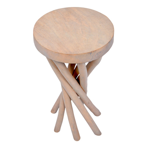 Table d'appoint de haute qualité en bois de manguier pour le café et le thé Décoration de jardin pour la maison et le restaurant Accessoires de meubles bon marché - Product Image 3
