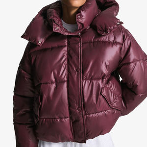 Veste matelassée classique en nylon pour femme avec fermeture éclair intégrale, style urbain, vêtement d'extérieur chaud et confortable, veste matelassée personnalisée OEM 2026 - Product Image 6