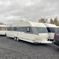 Caravane Mini Pop-Up Hobby 2015, camping-car avec suspension indépendante, cuisine de luxe, capacités tout-terrain, 6 couchages, lit fixe taille 1