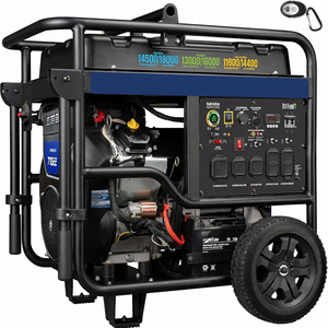 Générateur portable de secours domestique tri-énergie 18000 Watts de puissance maximale, démarrage électrique à distance, prêt pour interrupteur de transfert, gaz, propane et gaz naturel - Product Image 1