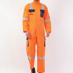 Overol de alta visibilidad adecuado para uniformes de personal de almacén logístico, overol de color brillante, uniforme industrial funcional - Product Image 3