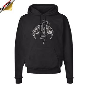 Fabricant Rhinestone <span class=keywords><strong>Iron</strong></span> <span class=keywords><strong>on</strong></span> Designer Logos <span class=keywords><strong>Dragon</strong></span> Pattern Rhinestone Transfer Print - Product Image 2