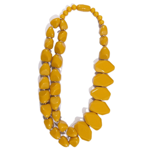 Collier en résine fait main de la meilleure qualité pour femmes, bijoux de mode avec pierre de perle, chaînes tendance pour cadeaux de mariage, directement d'Inde - Product Image 5