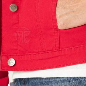 Vestes en jean pour femmes à manches longues, hiver, tricotées, respirantes, en toile 100% coton, écologiques, service OEM, taille personnalisée, vente en gros - Product Image 6