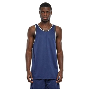 Camiseta sin mangas deportiva de baloncesto para fitness, diseño holgado y largo, de secado rápido, para gimnasio, atlética, con ajuste muscular, colores personalizados, a la moda. - Product Image 1