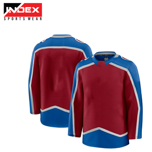 Sudaderas con capucha de hockey sobre hielo para adultos con bordado de sarga y aparejos de sublimación con logotipo personalizable Ropa deportiva - Product Image 1