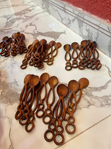 Vietnam Long Handle Wooden <b>Spoon</b> Natural Hardwood Cooking Tool For Serving Rice Soup Stew And Household Kitchen Accessories - Product Image 2