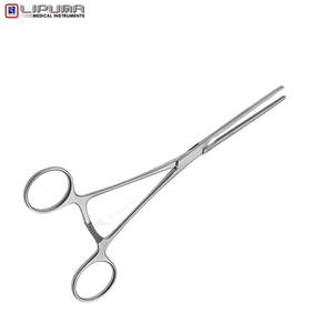 Abrazadera de conducto pediátrico Cooley, mordazas rectas atraumáticas de 30mm, vástagos rectos de acero inoxidable, instrumentos médicos pediátricos de 6,25 "y 16cm - Product Image 6