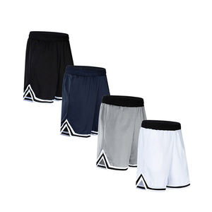 Pantalones cortos de baloncesto de cintura elástica de talla grande con etiqueta privada personalizada lisa, ropa deportiva de jugador de baloncesto profesional de secado rápido - Product Image 2