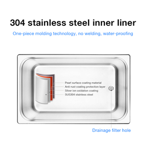 New arrivals 3.2L chuyên nghiệp siêu âm sạch hơn với kỹ thuật số hẹn giờ & nóng cho phòng thí nghiệm, đồ trang sức, bộ phận công nghiệp - Product Image 3