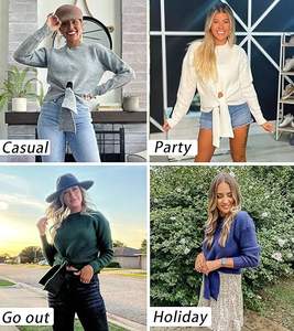 Sudadera de manga larga para mujer, diseño clásico de Jersey, tejido polar Premium, transpirable y suave, perfecto para un estilo cómodo - Product Image 6