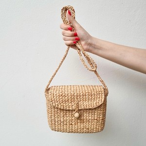 Bolso ecológico de gran venta con correa para el hombro, bolso de mano de jacinto de agua, precio económico. - Product Image 1