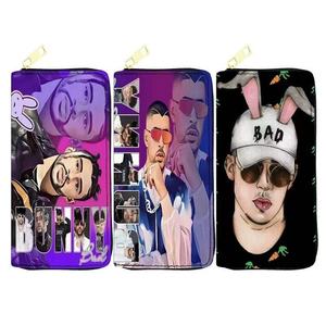 Venta al por mayor <span class=keywords><strong>KarolG</strong></span> Bad Bunnyy PU carteras de tarjetas para mujeres y hombres señoras monedero de mano billetera para teléfono - Product Image 4
