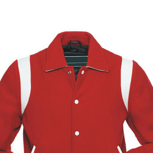 Chaquetas con letras de color personalizado de alta calidad para hombre con cuello levantado para invierno con logotipo frontal ajuste cómodo - Product Image 5