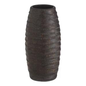 Designer moderne élégant décoration de mariage métal aluminium vase à fleur taille personnalisée à la mode couleur foncée nouvel accessoire de mariage personnalisé - Product Image 1